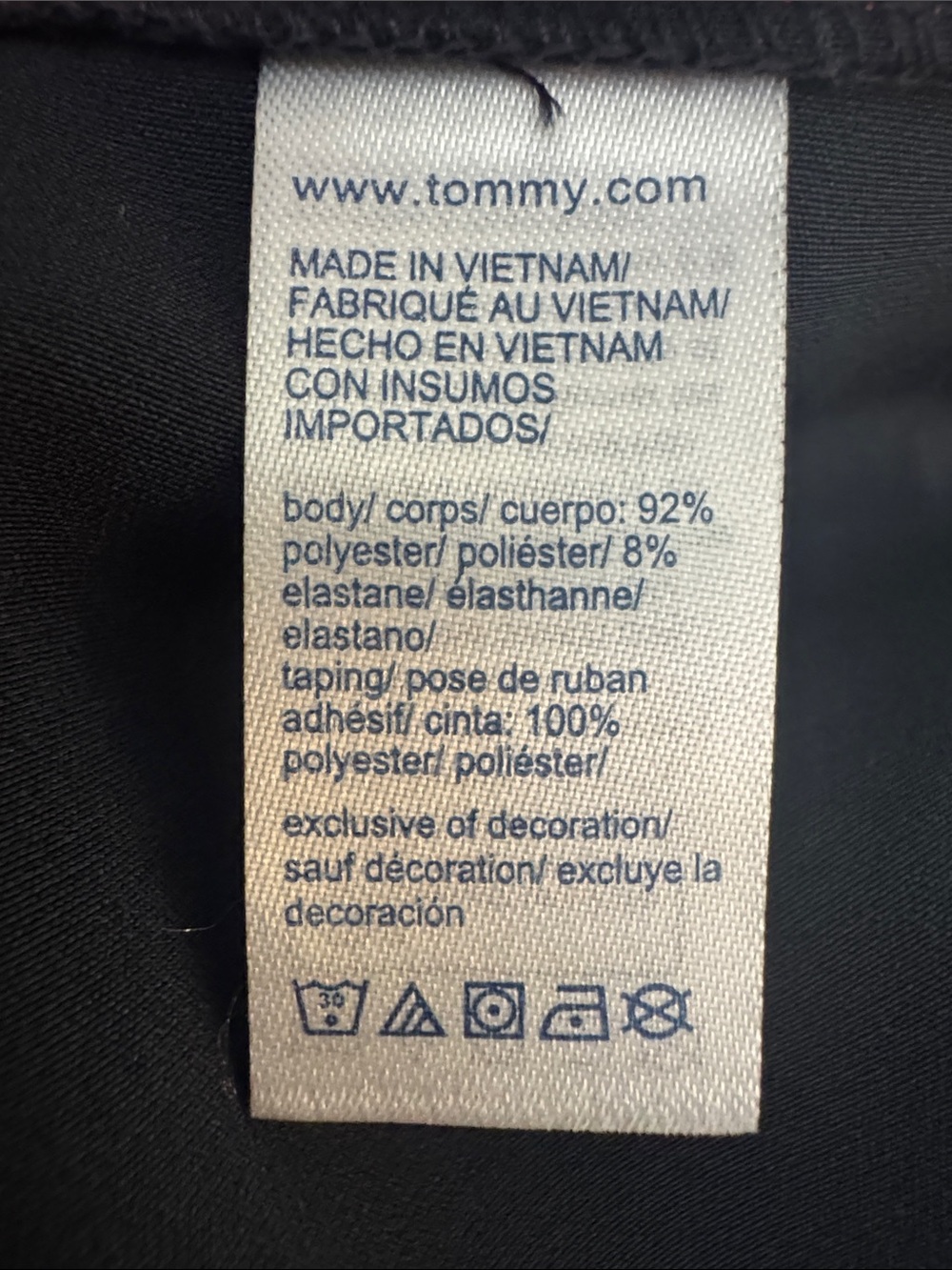 TOMMY HILFIGER NAVY LOGO STRIPED SHIFT DRESS SZ S - Picture 4 of 7